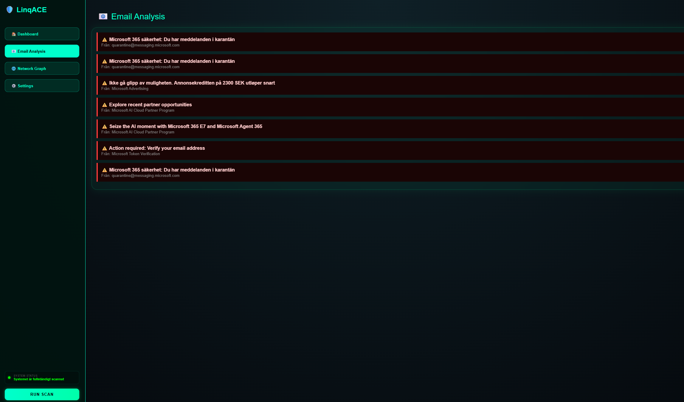 Outlook deep scan: Analys